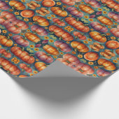 Funky Fantasy Pumpkins Geschenkpapier (Ecke)