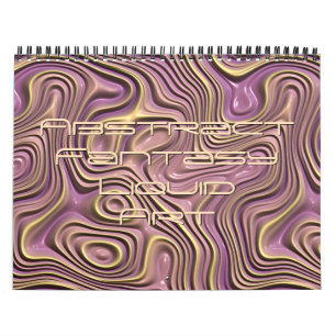 Funky Fantasy Waves 3D Modern Art Designs Kalender