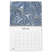 Funky Fantasy Waves 3D Modern Art Designs Kalender (Feb 2026)
