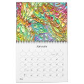 Funky Fantasy Waves 3D Modern Art Designs Kalender (Jan 2027)