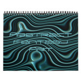 Funky Fantasy Waves 3D Modern Art Designs Kalender (Titelbild)