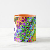 Funky farben personalisiert tasse (Zentrum)