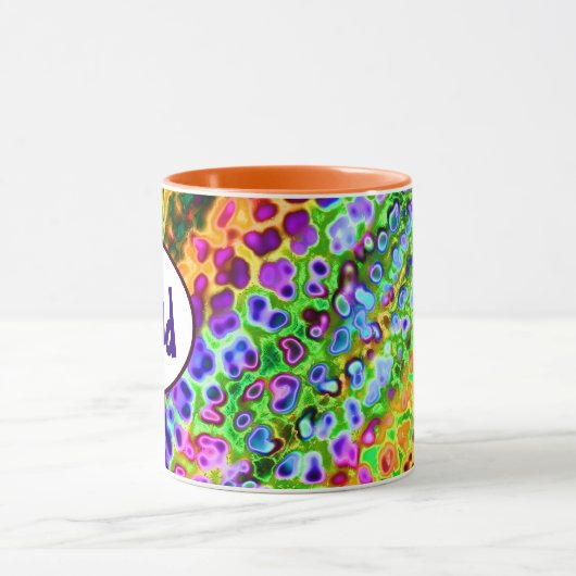 Funky farben personalisiert tasse (Zentrum)