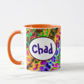 Funky farben personalisiert tasse (Links)