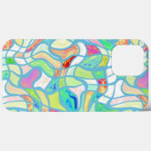 Funky farbenfrohe, gezwirnte Quadrate Art Muster Case-Mate iPhone Hülle (Rückseite (Horizontal))