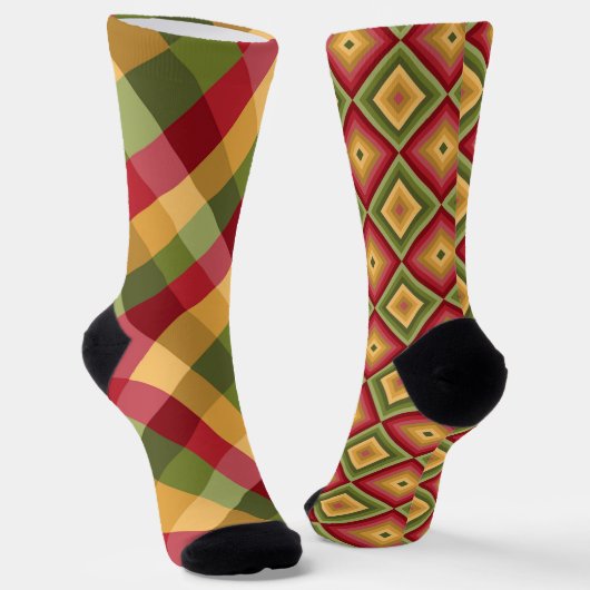 Funky farbenfrohe, schlecht aufeinander abgestimmt socken (Gewinkelt)
