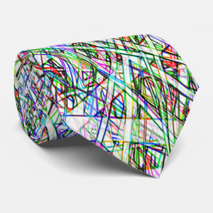 Funky Farbgestreifte Krawatte