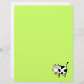 Funky Farm Cow Gerecycelt Letterhead Paper (Vorne/Hinten)