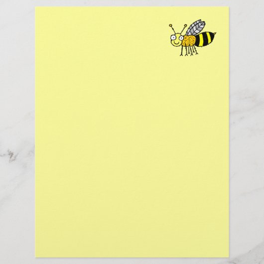 Funky Farm Honey Bee Gerecycelt Letterhead Paper (Vorderseite)