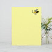 Funky Farm Honey Bee Gerecycelt Letterhead Paper (Stehend Vorderseite)