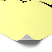 Funky Farm Honey Bee Kids Square Poster (Ecke)