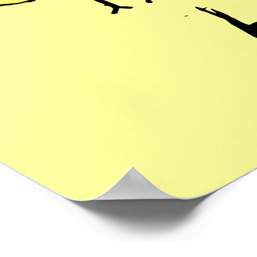 Funky Farm Honey Bee Kids Square Poster (Ecke)