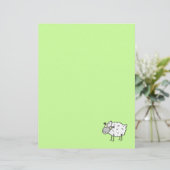 Funky Farm Sheep Gerecycelt Letterhead Paper (Stehend Vorderseite)