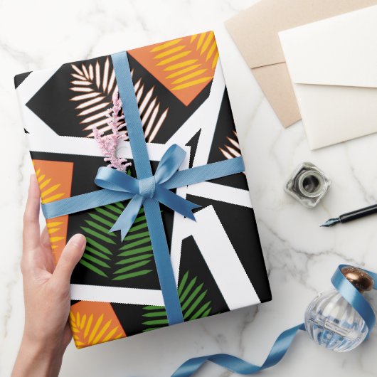 Funky Fiederblatt Geschenkpapier (Schenken)