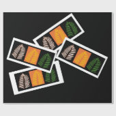 Funky Fiederblatt Geschenkpapier (Flach)