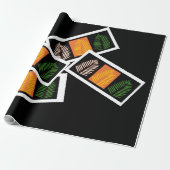 Funky Fiederblatt Geschenkpapier (Ungerollt)
