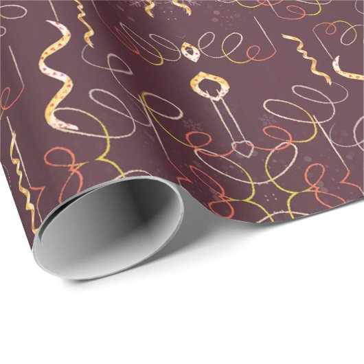 Funky Fiesta Gift Wrap Geschenkpapier (Rolleneckpunkt)