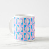 Funky Fifties Custom Swanky Kitsch Fun Muster Kaffeetasse (Vorderseite Links)