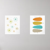 Funky Fireworks Abstrakt Circles Mitte des Jahrhun