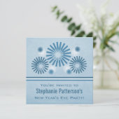 Funky Fireworks - Einladung zum Silvesterabend, bl (Stehend Vorderseite)