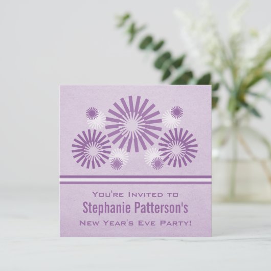 Funky Fireworks - Einladung zum Silvesterabend, Li (Stehend Vorderseite)