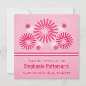 Funky Fireworks - Einladung zum Silvesterabend, ro (Vorderseite)