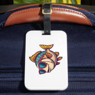 Funky Fish mit Sonnenbrille Gepäckanhänger