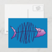 Funky Fish Postkarte (Vorne/Hinten)