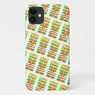 Funky Flag Farben Weißrussland Б е а л у с р ь 11  Case-Mate iPhone Hülle