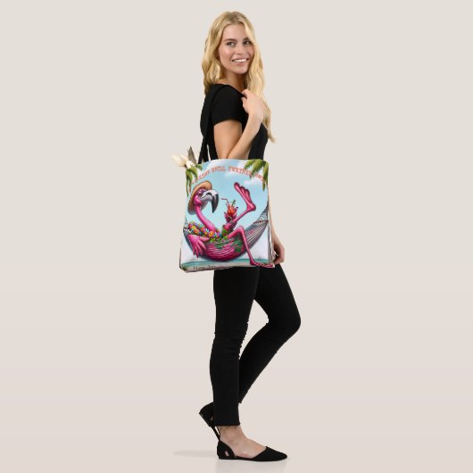 Funky Flamingo Beach Tasche (Am Model)