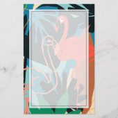 Funky Flamingo Briefpapier (Vorderseite)
