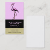 Funky Flamingo Business Cards Visitenkarte (Vorne/Hinten)