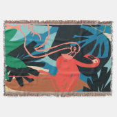 Funky Flamingo Decke (Vorderseite)