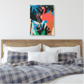 Funky Flamingo Leinwanddruck (Insitu (Schlafzimmer))