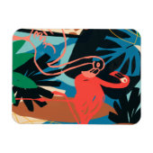 Funky Flamingo Magnet (Horizontal)