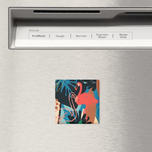 Funky Flamingo Magnet (In Situ (Geschirrspüler))