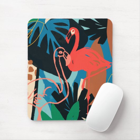Funky Flamingo Mousepad (Mit Mouse)