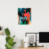 Funky Flamingo Poster (Heimbüro)
