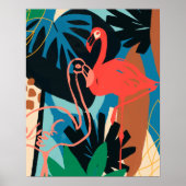 Funky Flamingo Poster (Vorne)