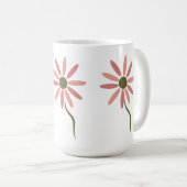 Funky Flora - Design für abstrakte Blume Kaffeetasse (VorderseiteRechts)