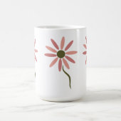 Funky Flora - Design für abstrakte Blume Kaffeetasse (Mittel)