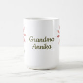 Funky Flora - stilisierte abstrakte Blume Aktualis Kaffeetasse (Mittel)