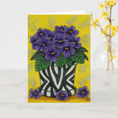 Funky Floral Greeting Cards Karte (Gelbe Blume)