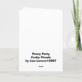Funky Floral Greeting Cards Karte (Rückseite)