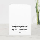 Funky Floral Greeting Cards Karte (Rückseite)