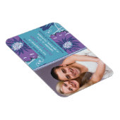 Funky floral speichern Datums-Magnet Magnet (Rechte Seite)