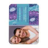 Funky floral speichern Datums-Magnet Magnet (Vertikal)