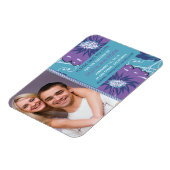 Funky floral speichern Datums-Magnet Magnet (Linke Seite)