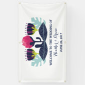 Funky Floral Wedding Banner (Vertikal)