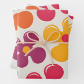 Funky Florals Geschenkpapier Set (Beispiel)